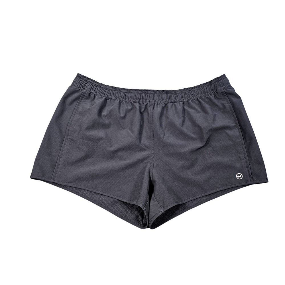 Vineyard Vines Performance Mens Black Athletic Running Shorts Size L Black